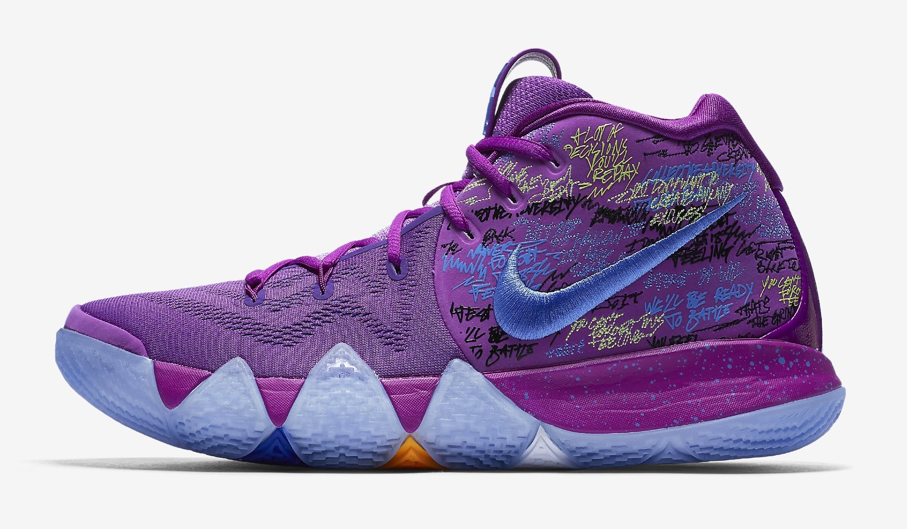 nike kyrie 4 yellow multicolor