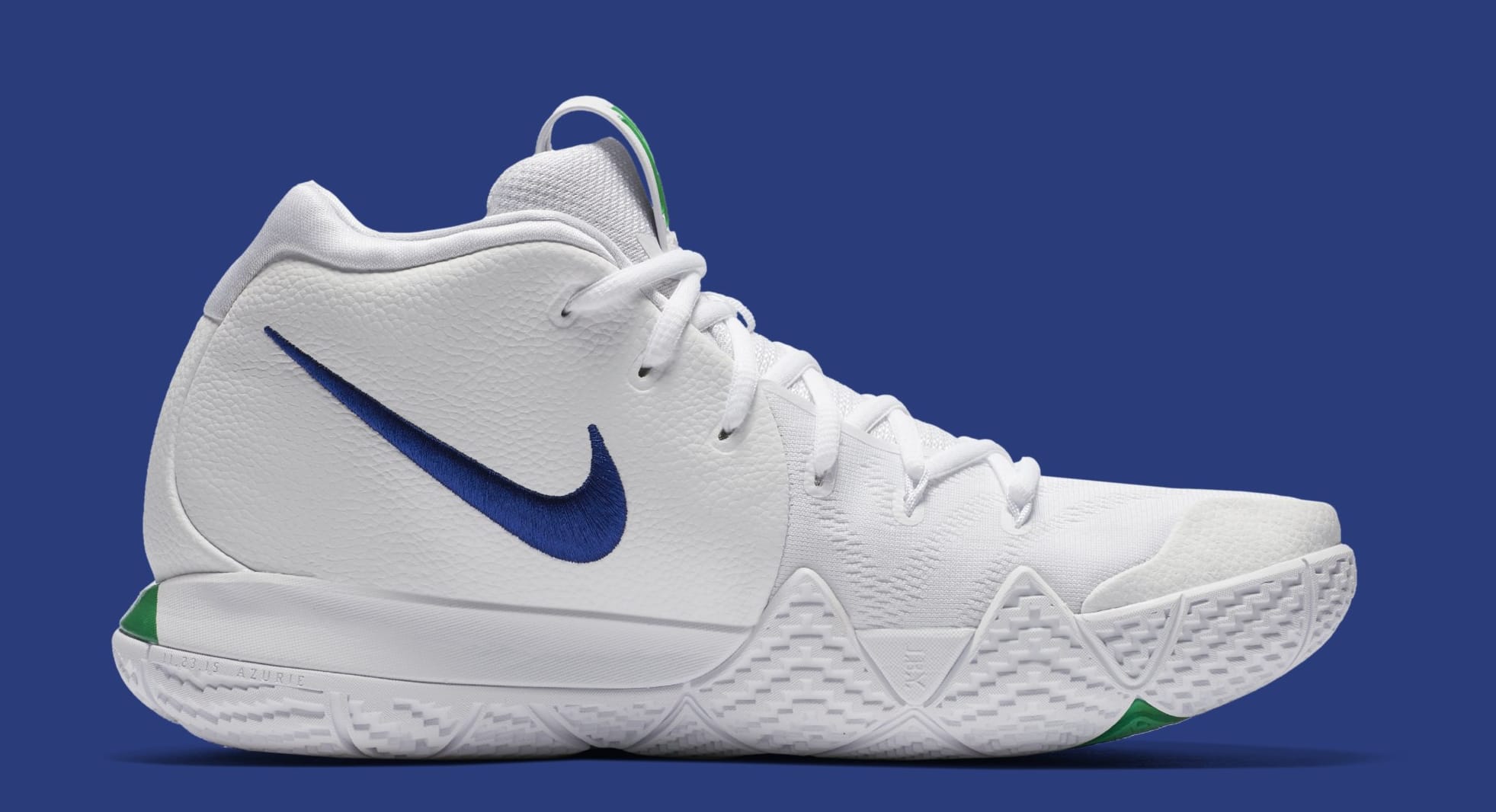 Kyrie 4 white royal blue clearance