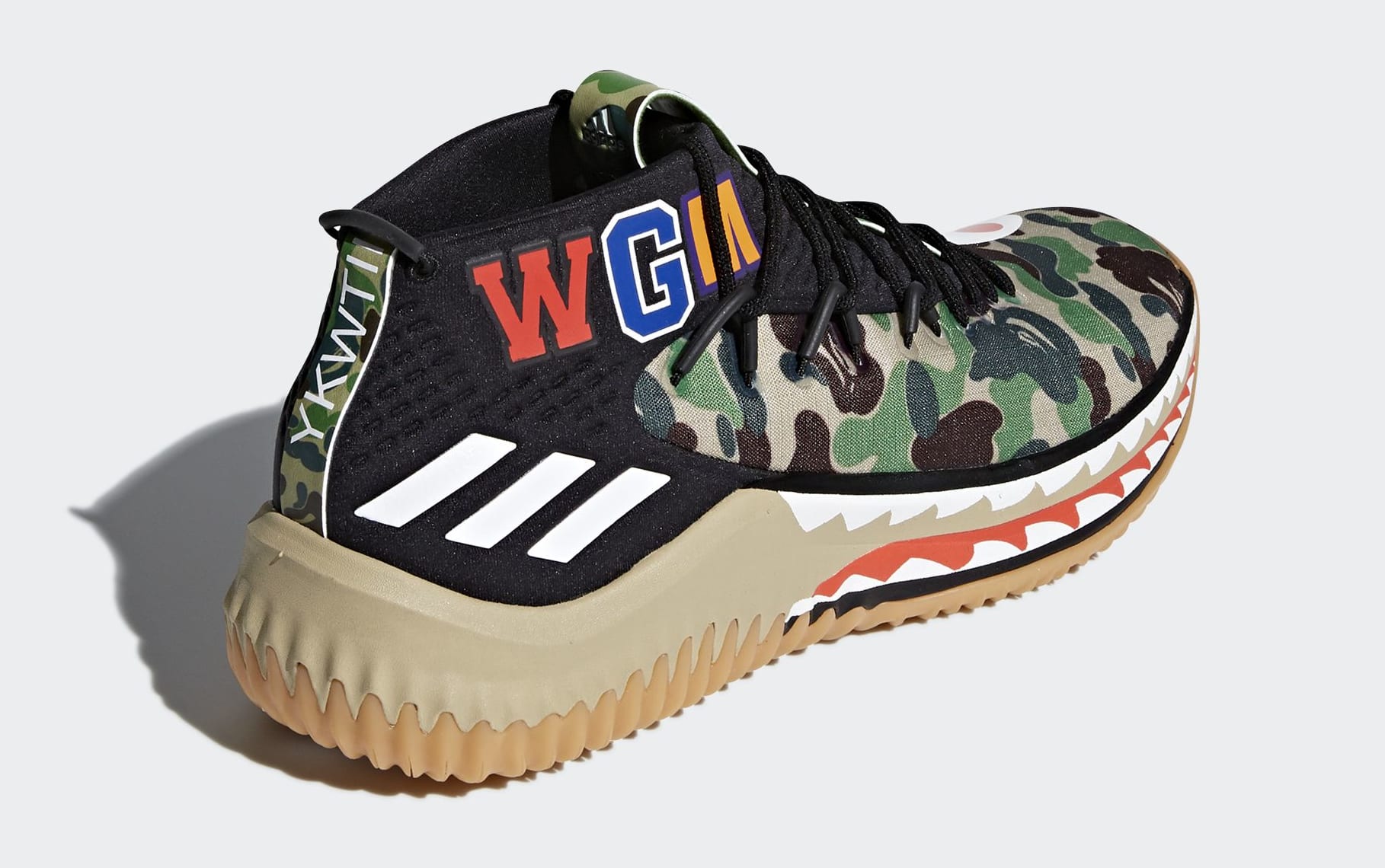 adidas dame 4 bape green camo