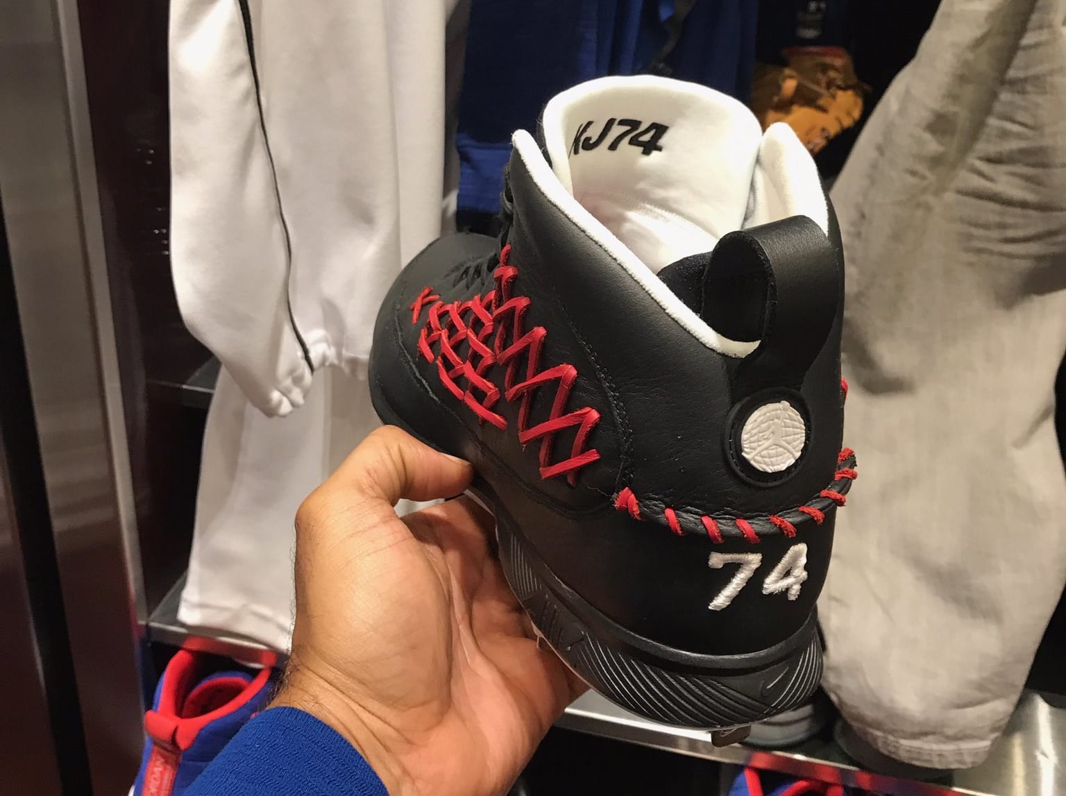 Kenley Jansen Air Jordan 9 Baseball All-Star Cleats Heel