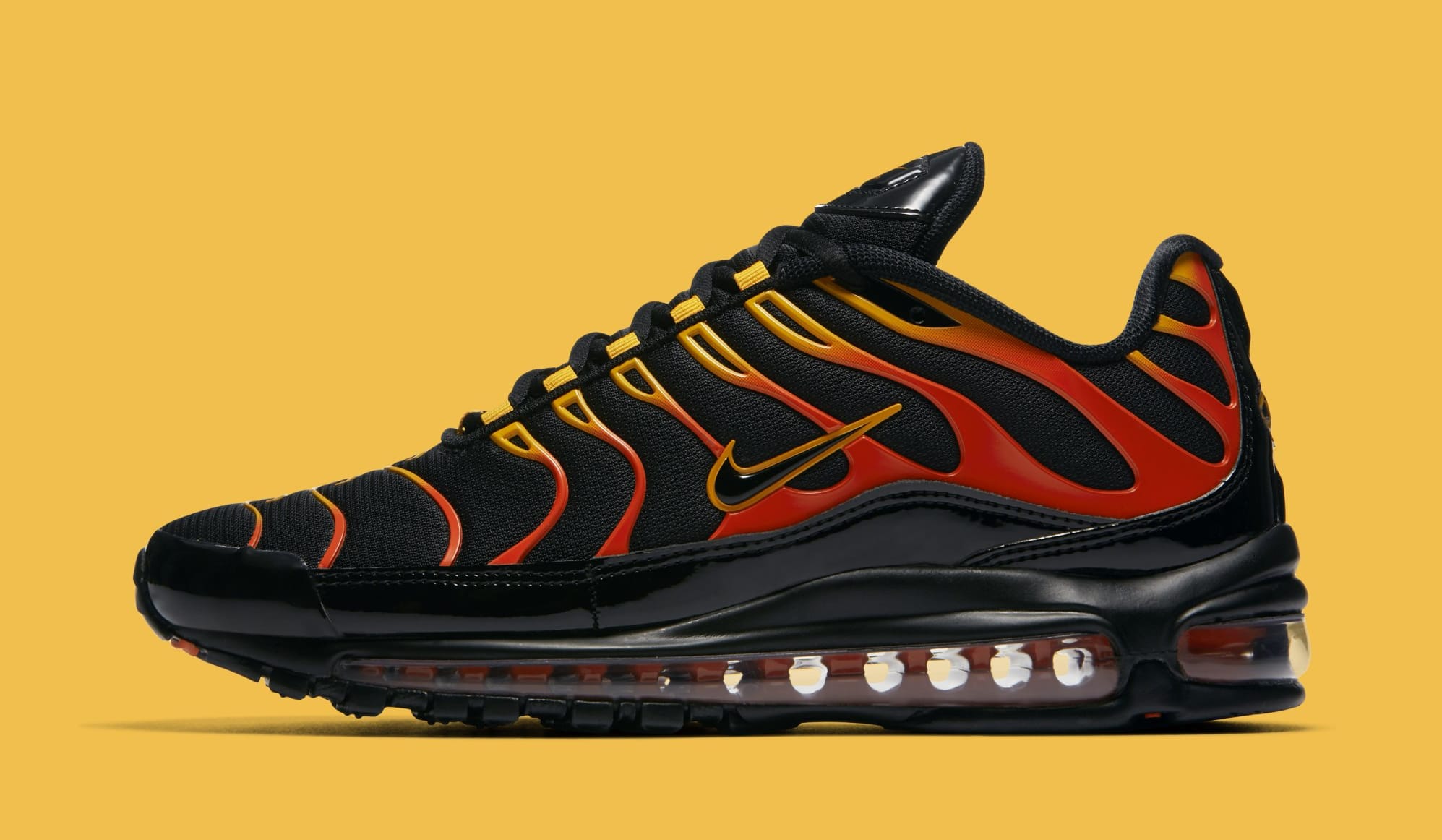 orange and black nike air max 97