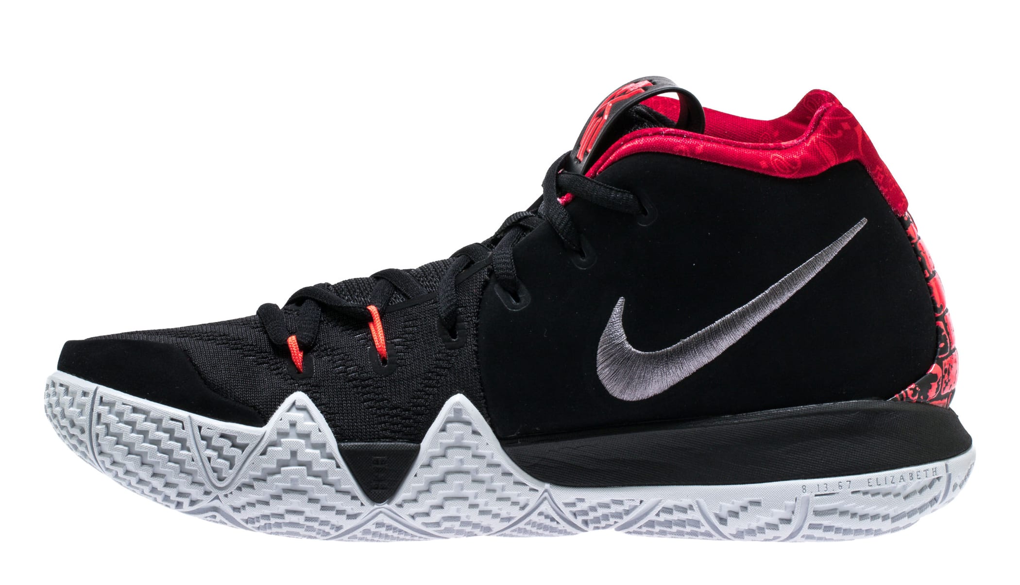 black and red kyrie 4