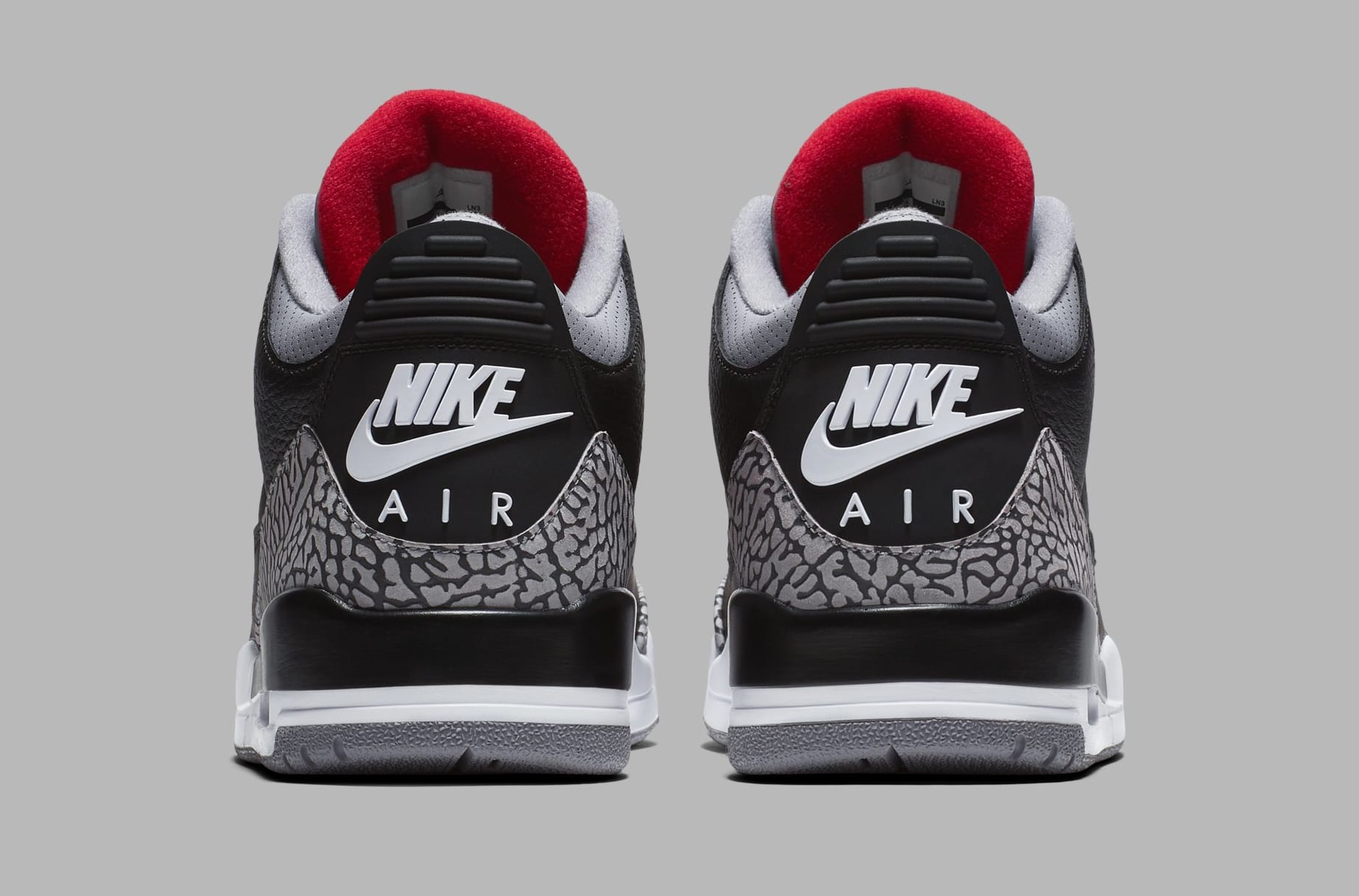 Air Jordan 3 Retro Og Black Cement Grey White Fire Red 001 Official Images Sole Collector