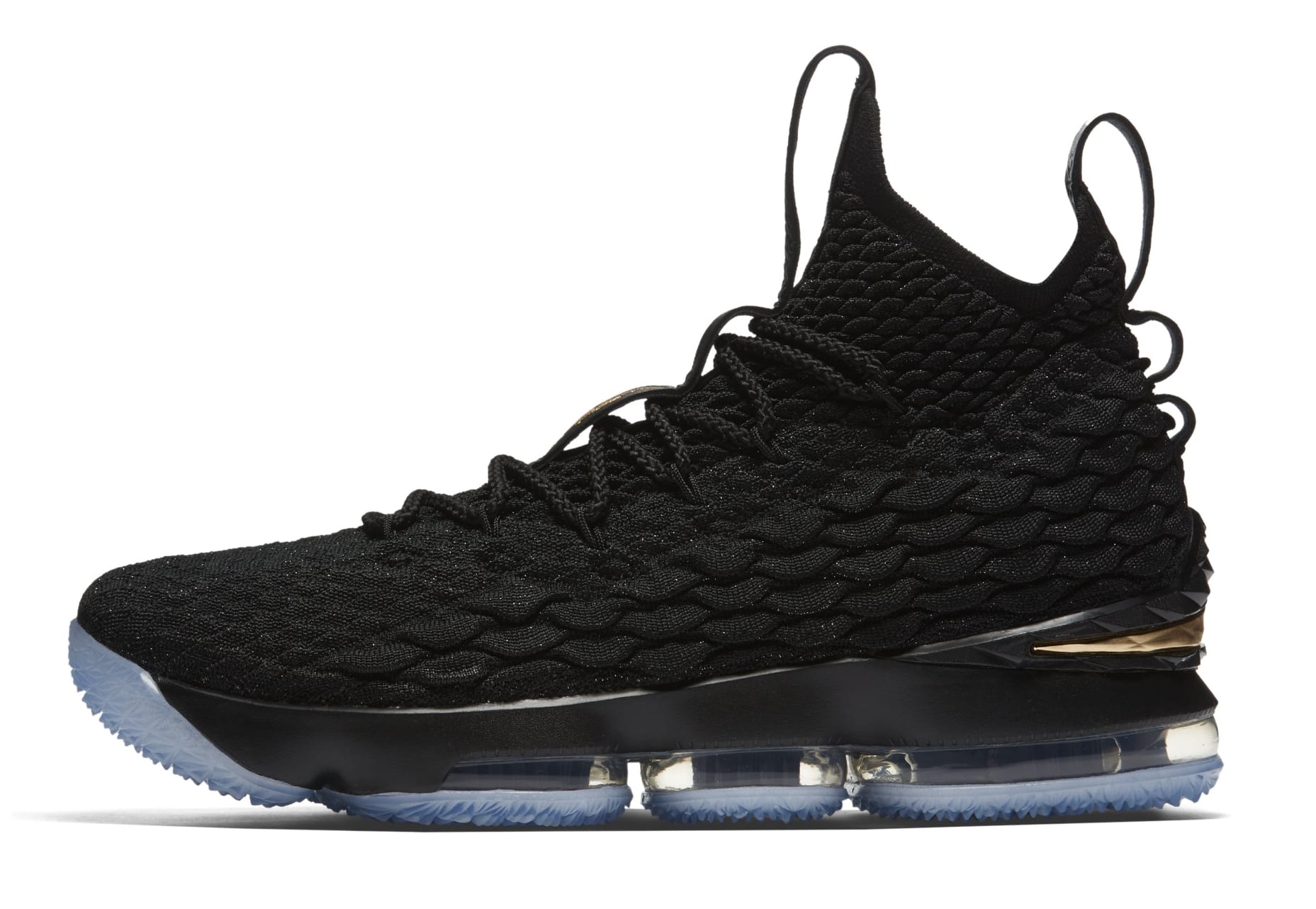 lebron sneakers black and gold