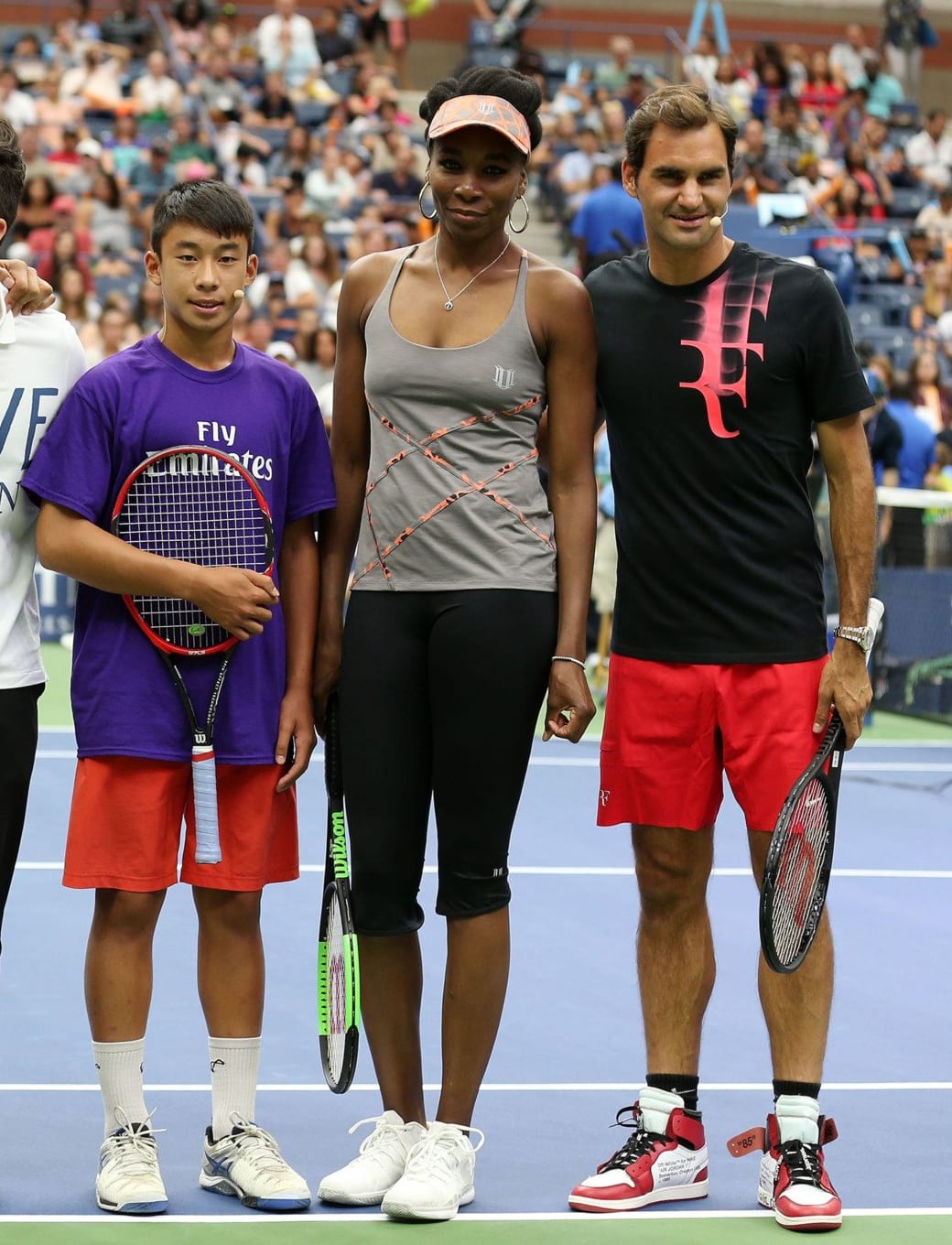Roger Federer Plays Tennis in the Off-White x Air Jordan 1 | Sole ... Roger Federer Plays Tennis in the Off-White x Air Jordan 1 | Sole ...