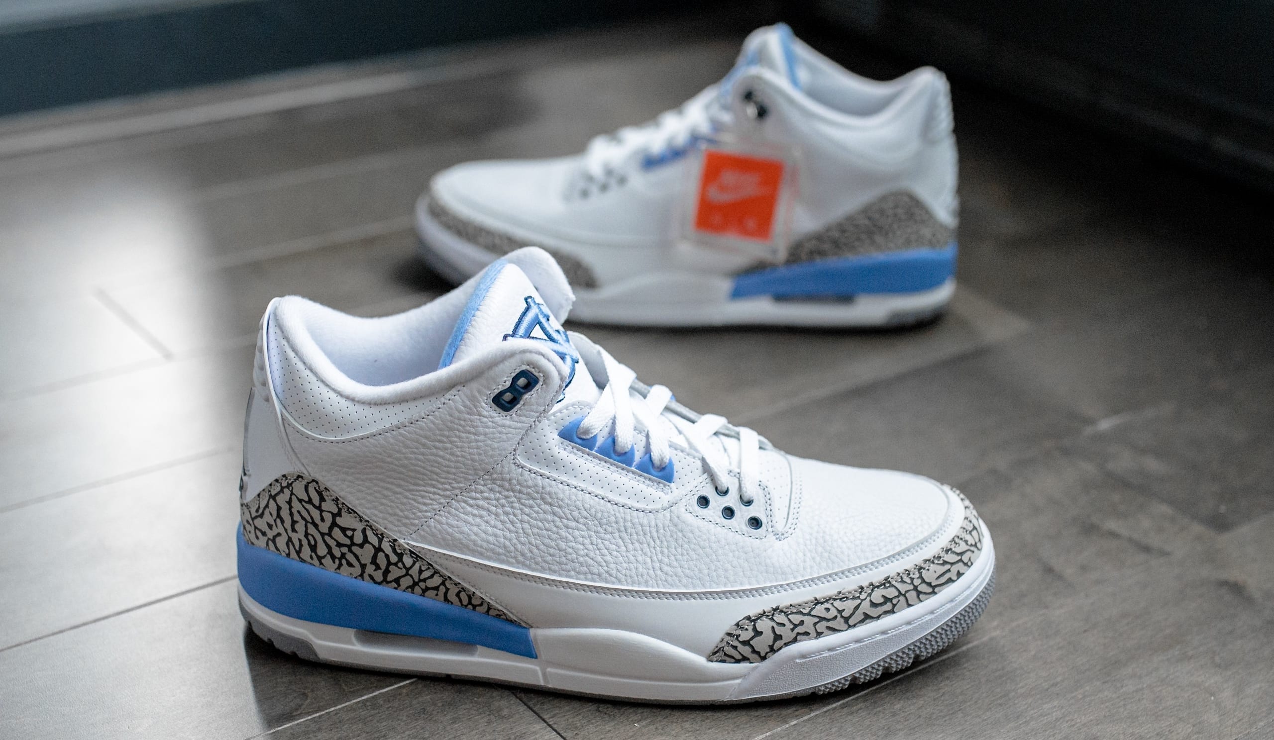 jordan 3 tar heels