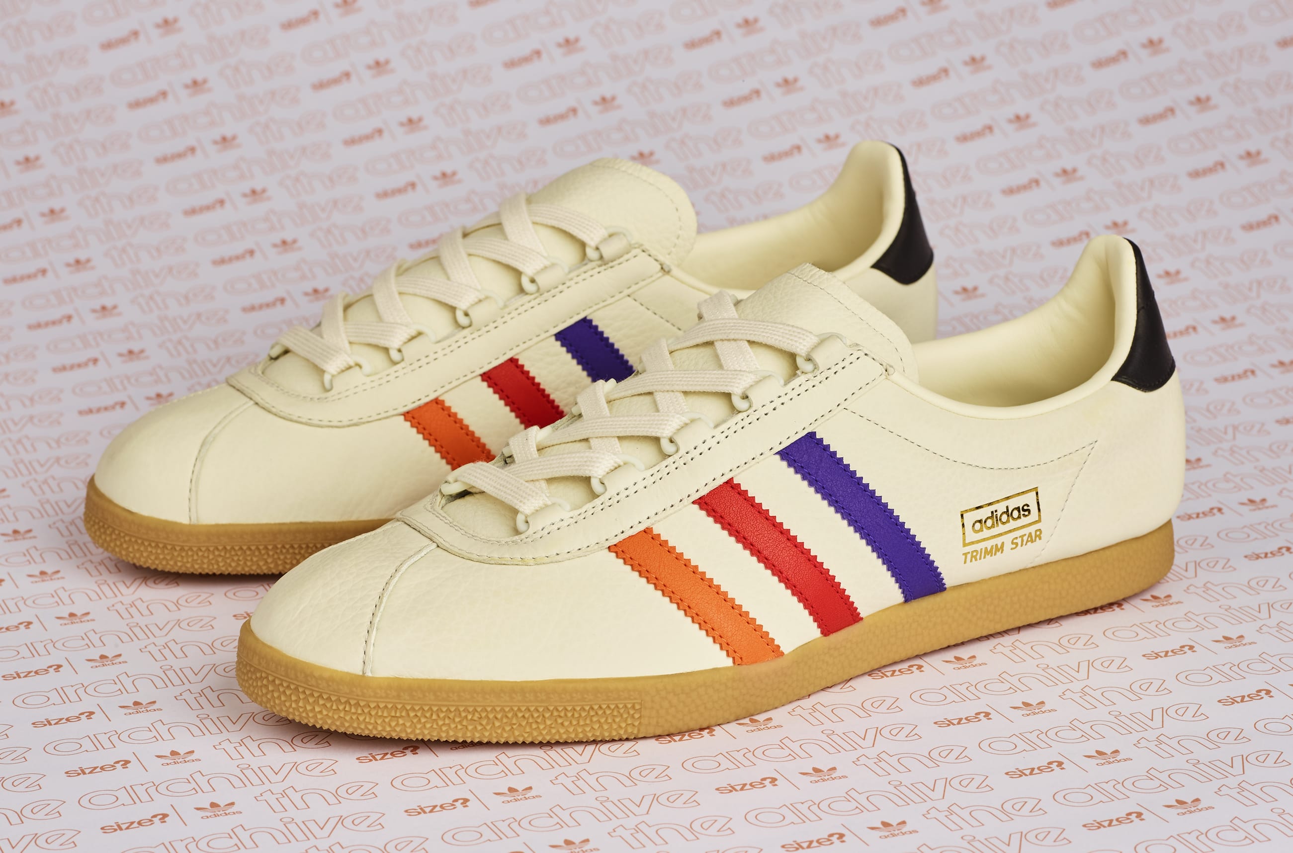 adidas trimm star orange and black