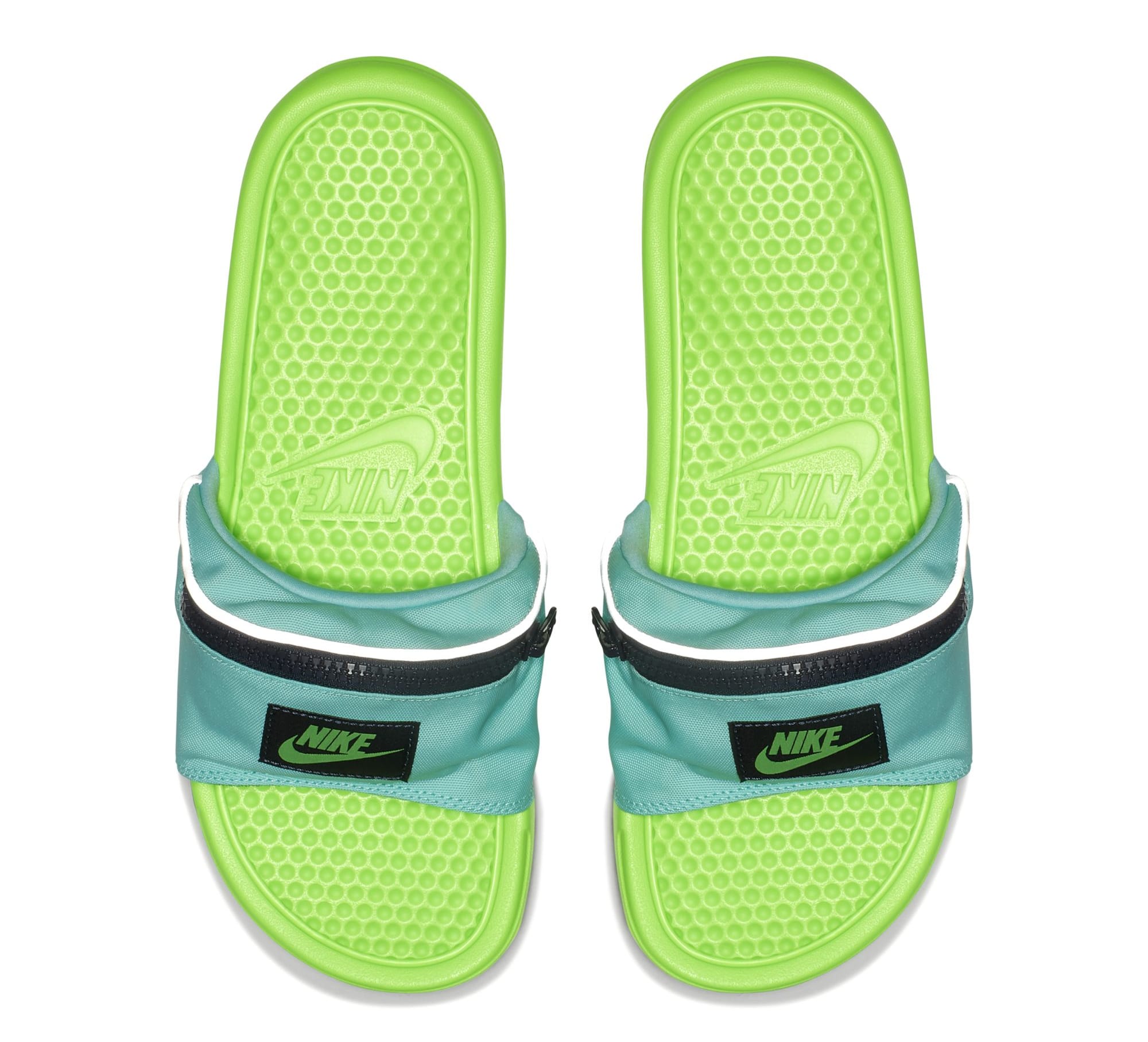 nike sandals with zipper