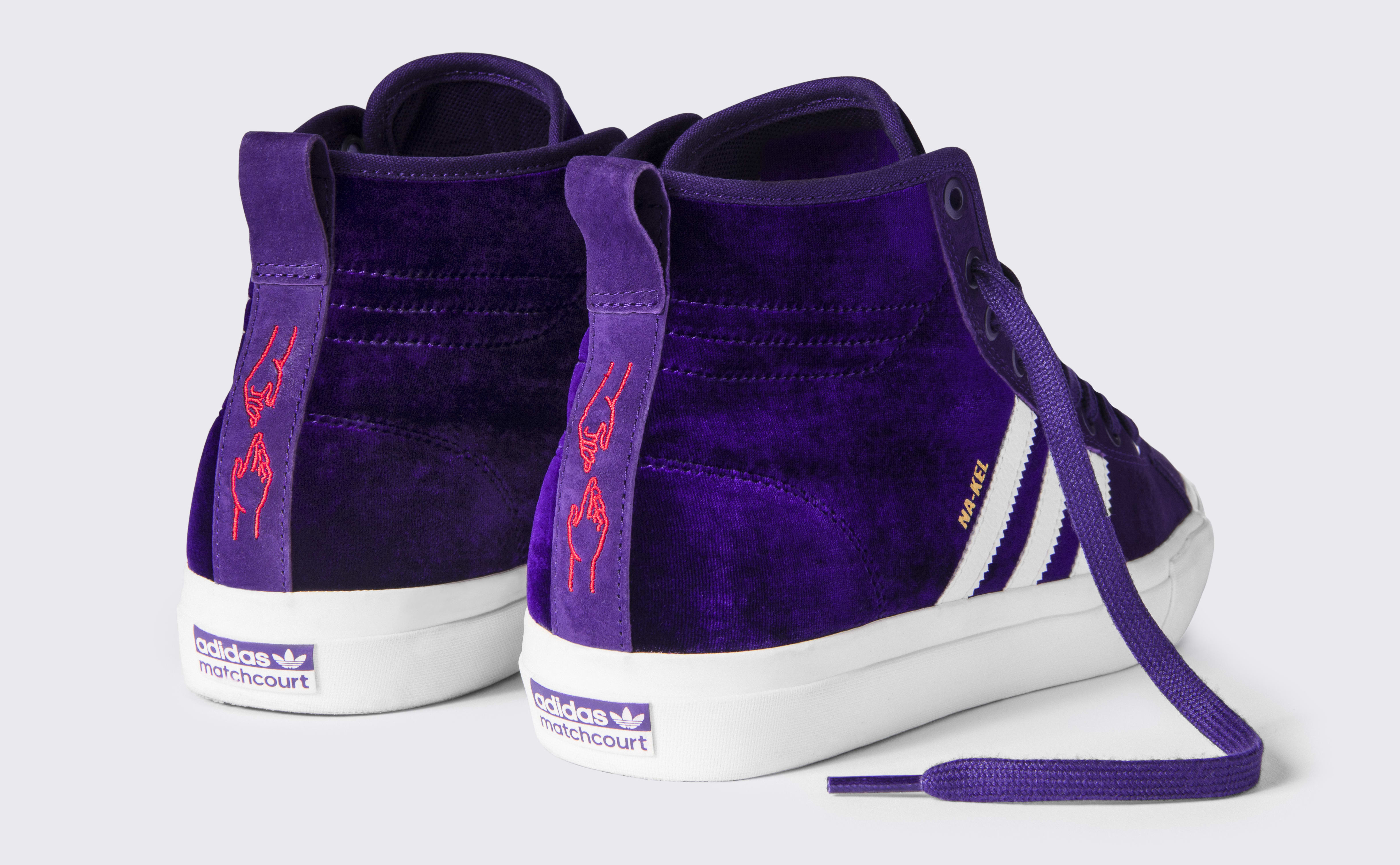 adidas matchcourt purple velvet