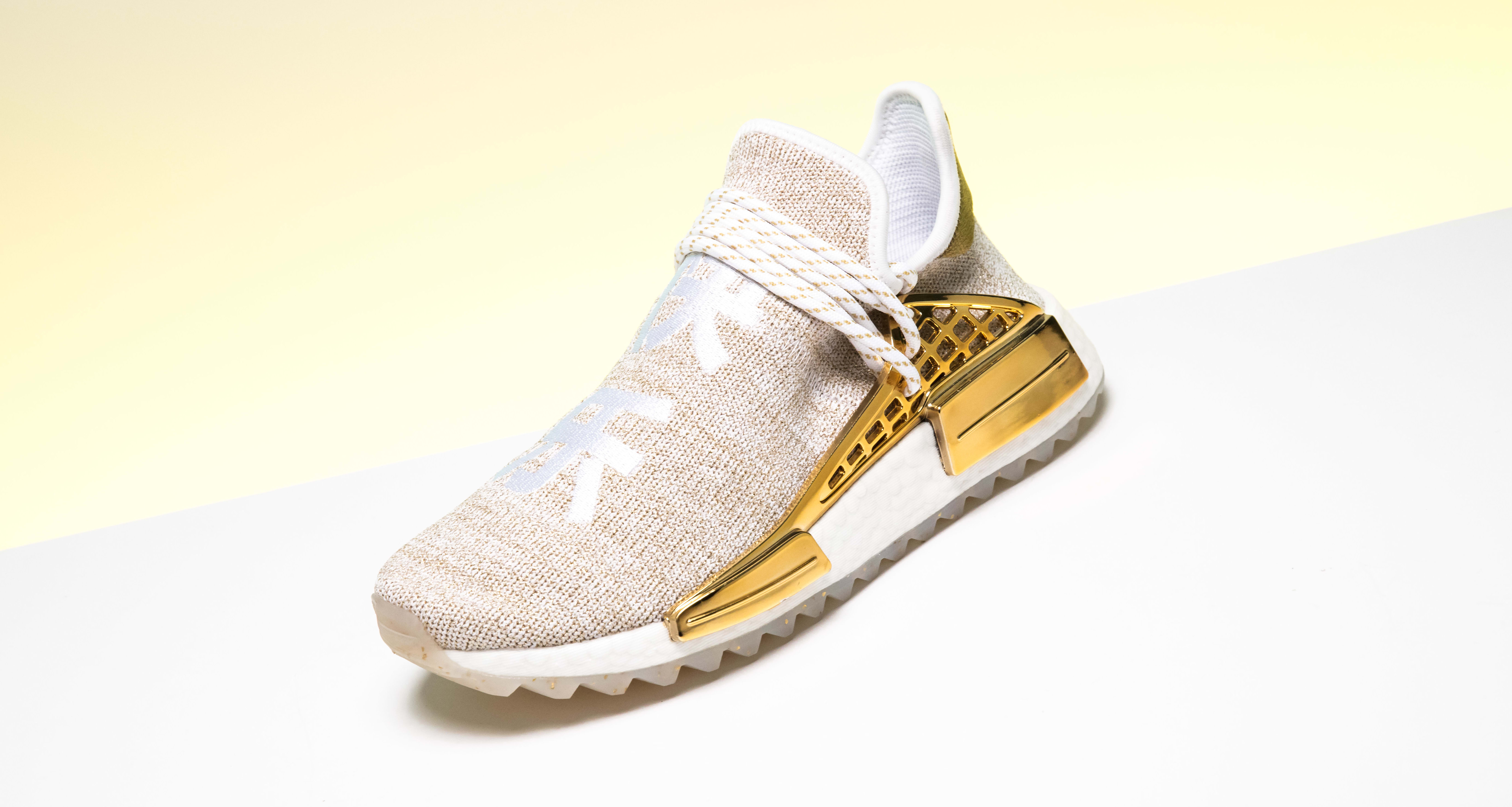 Pharrell Williams x Adidas NMD Hu 'China' Gold F99762 Available Now | Sole  Collector