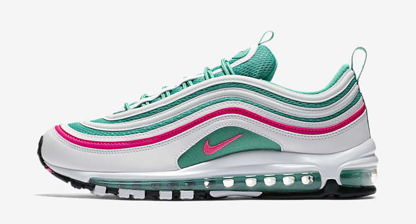 green and pink air max 97