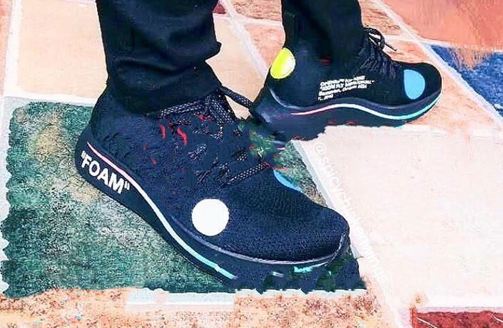 Off-White x Nike Zoom Fly Mercurial Flyknit 'Black' (On-Foot)