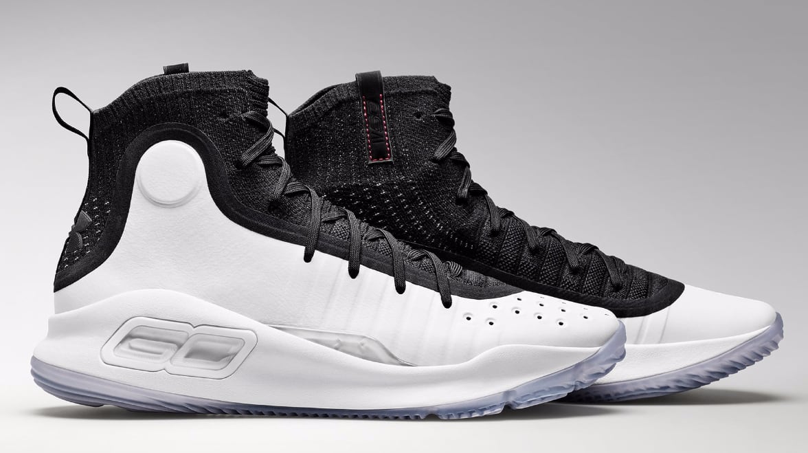 Steph curry 4 black and white clearance