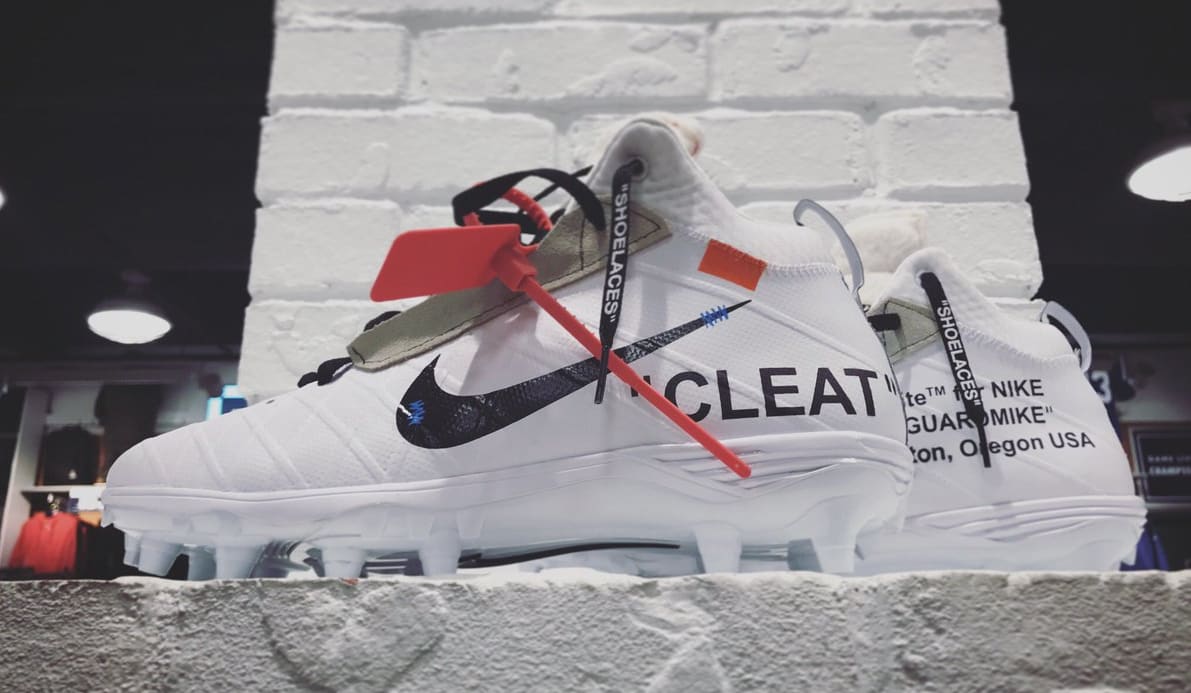 off white nike football cleats