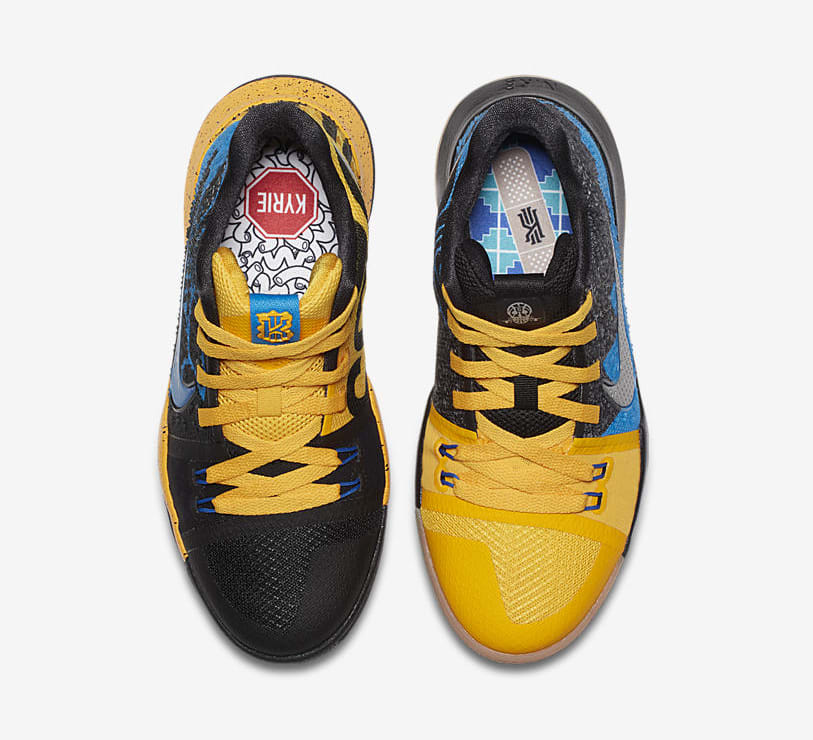 black and gold youth basketball shoes