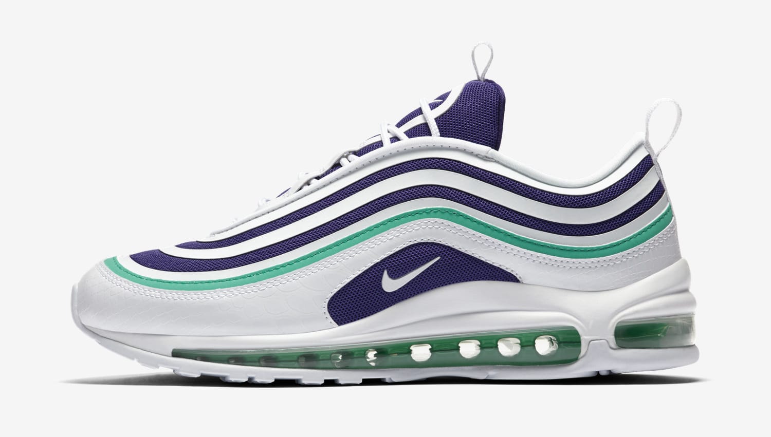 green and purple air max 97