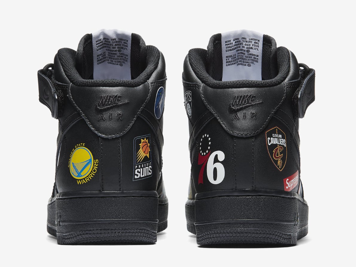 Supreme x NBA x Nike Air Force 1 Mid SNKRS Release | Sole 