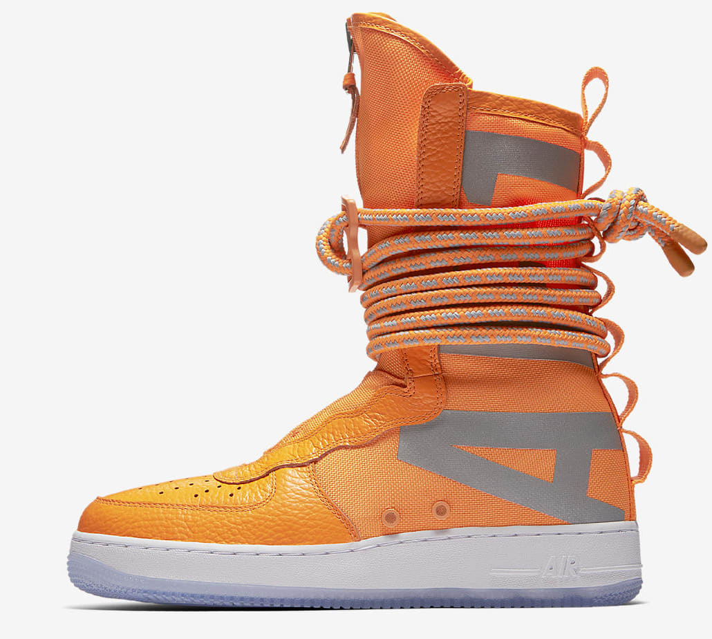 nike air force sf 1 orange