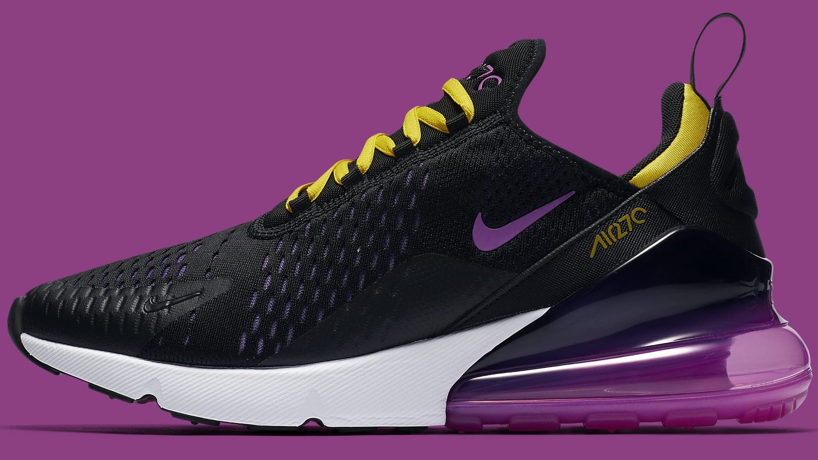 purple and yellow air max 270