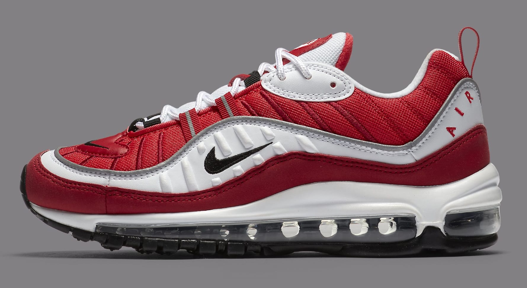 Nike Air Max 98 White Black Gym Red Reflect Silver Ah6799 101 Images Sole Collector