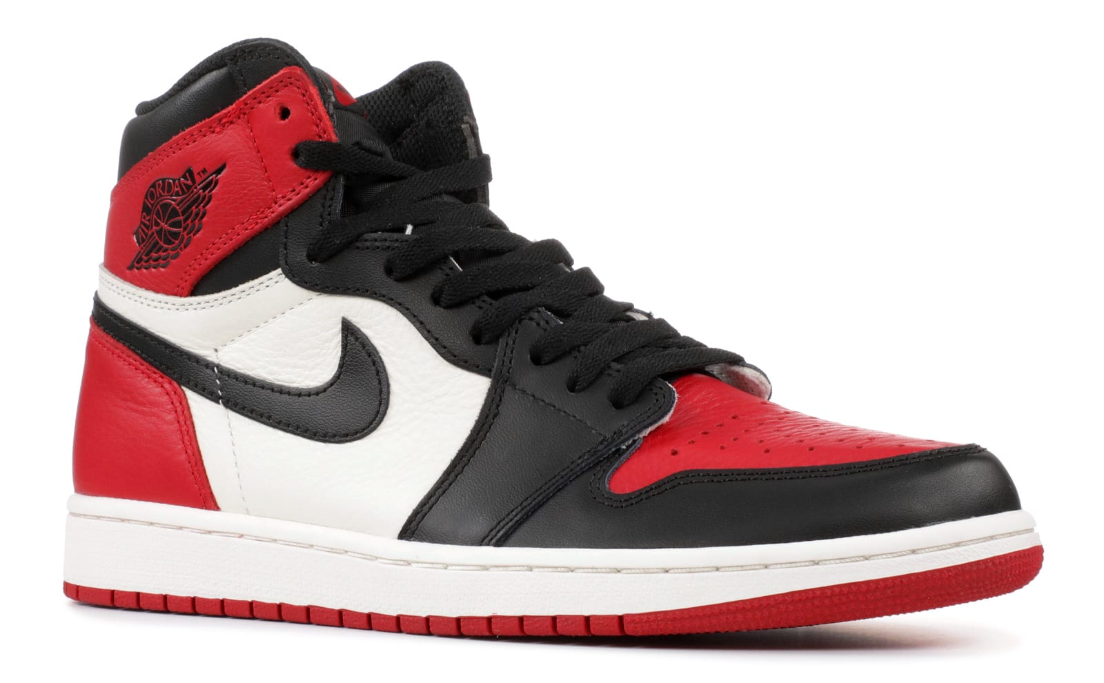 jordan 1 bred toe 2018