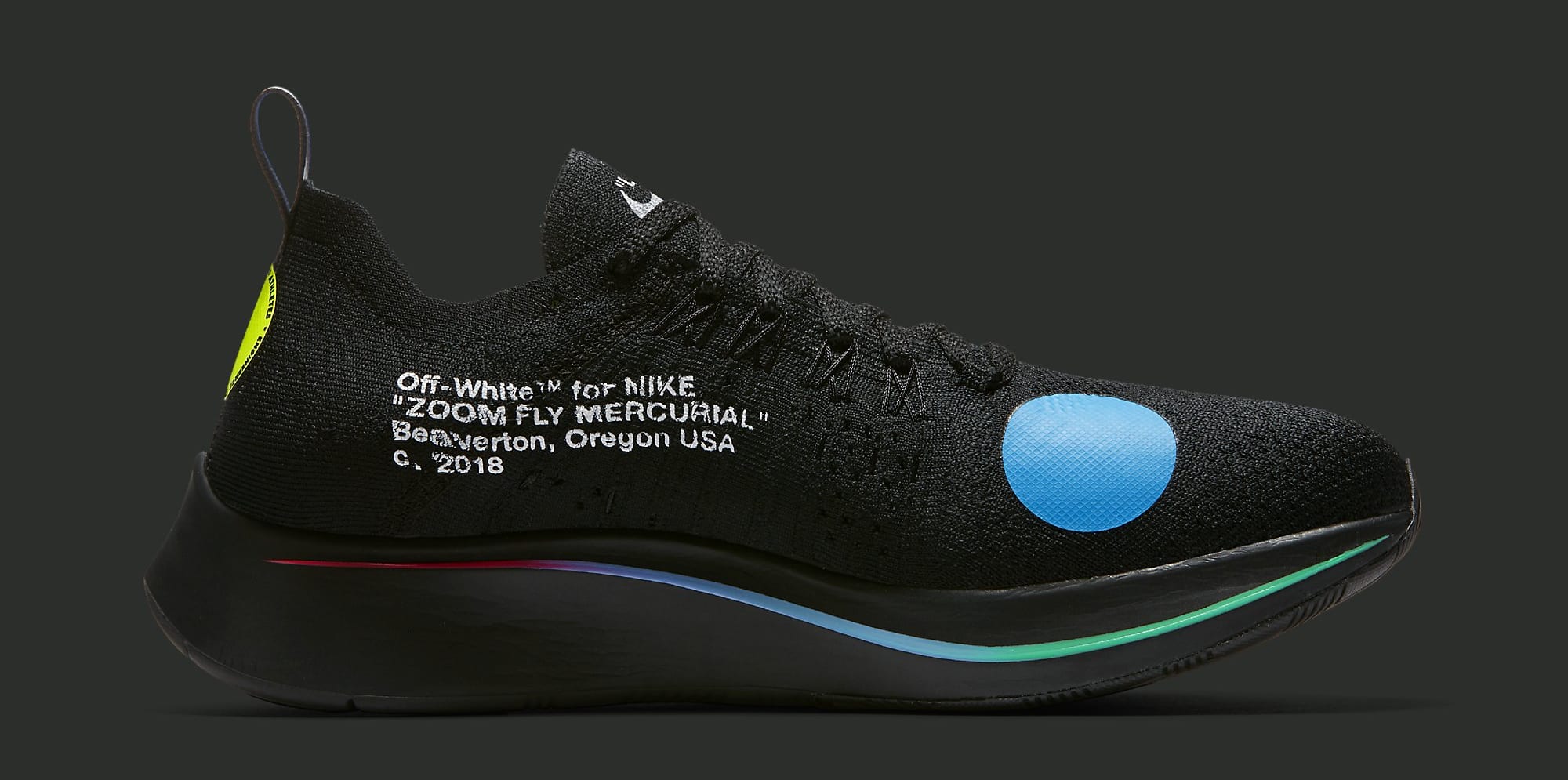 Off-White x Nike Zoom Fly Mercurial Flyknit 'Black' AO2115-001 (Medial)