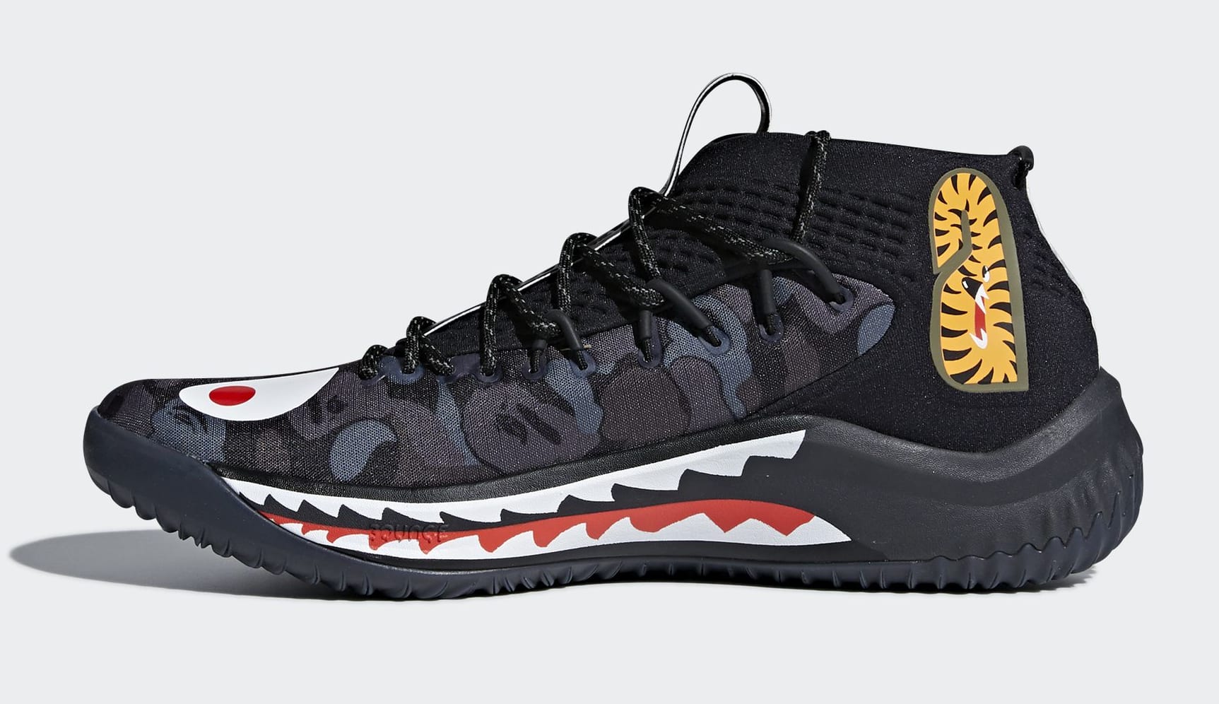 dame 4 bape black camo