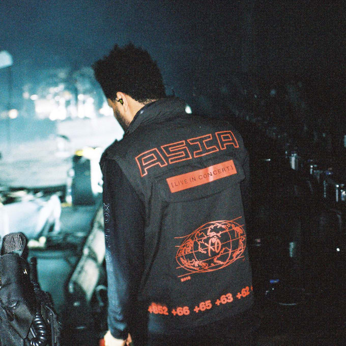 the weeknd north face jacket