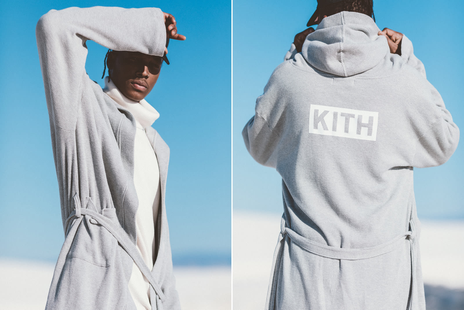 kith calux waffle hoodie