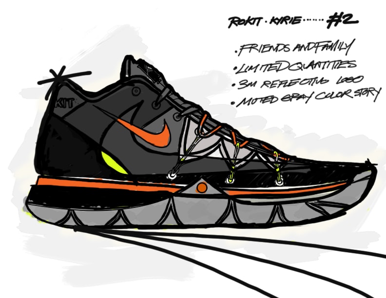 kyrie 5 sketch