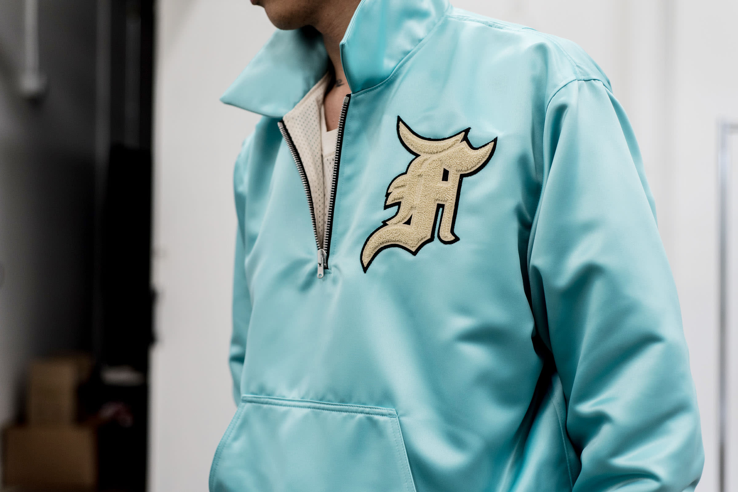 fear of god baseball hoodie