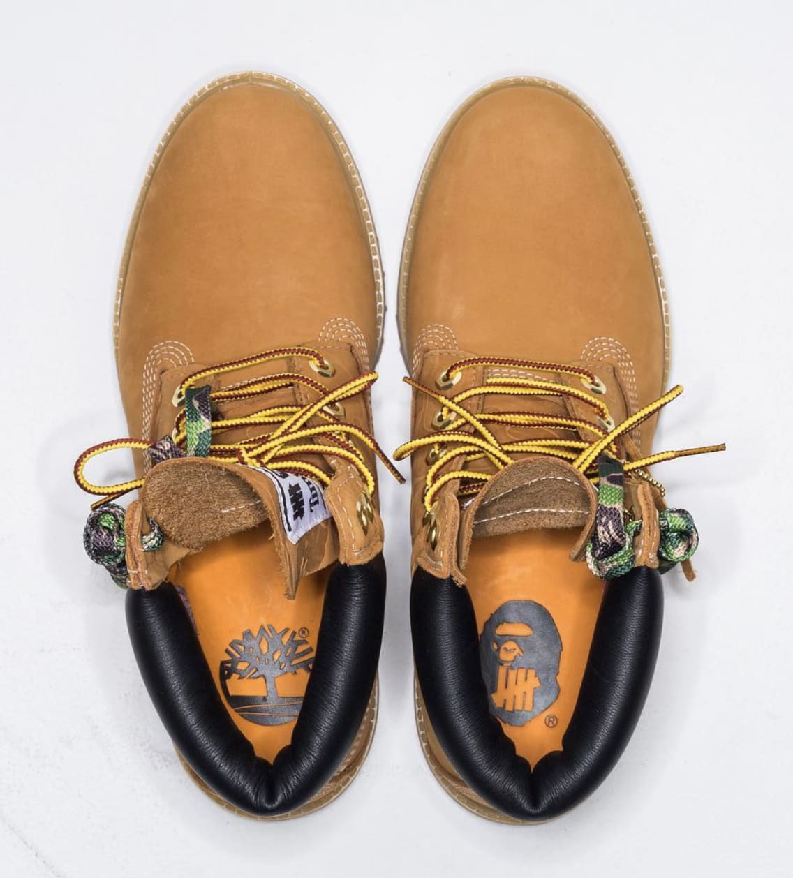 undefeated timberland bape