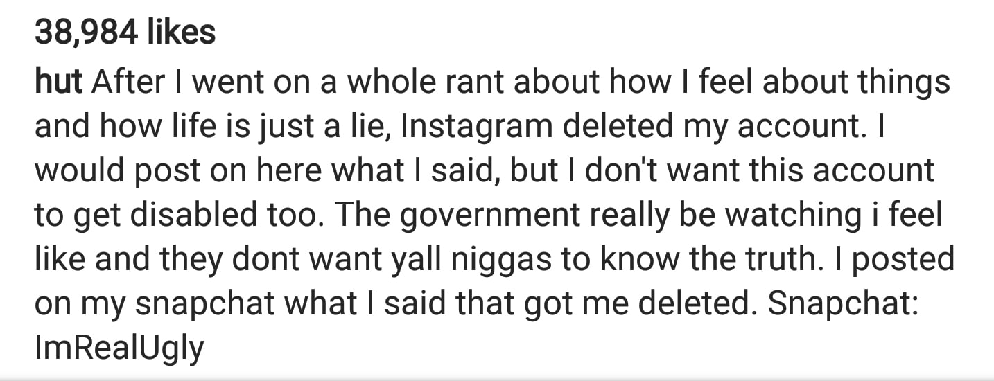 Ugly God Says His Instagram Got Deleted After Posting About Flat