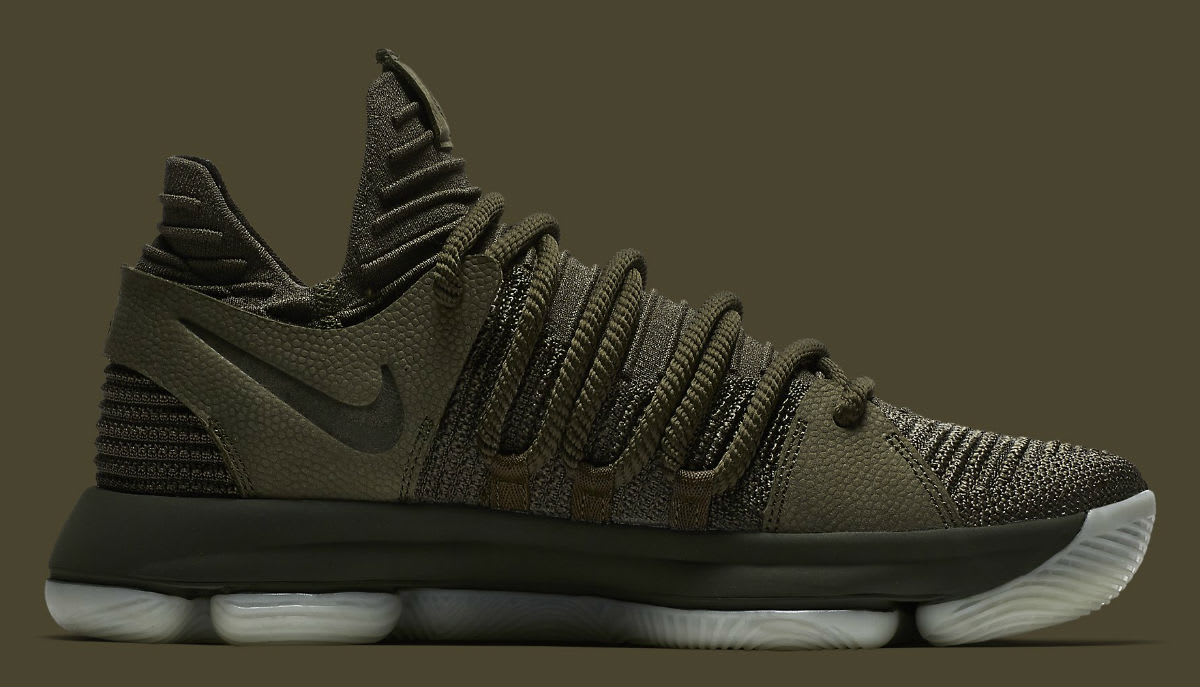 Nike kd 10 olive green sale