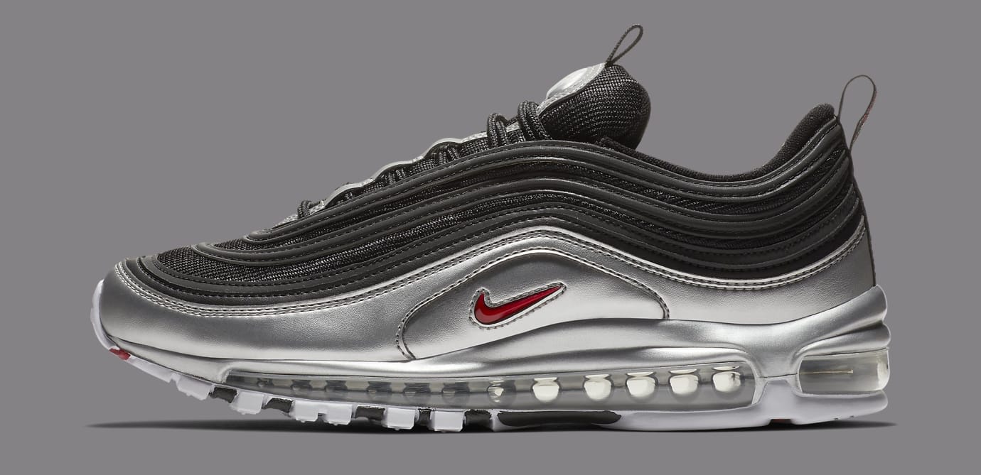 silver black air max 97