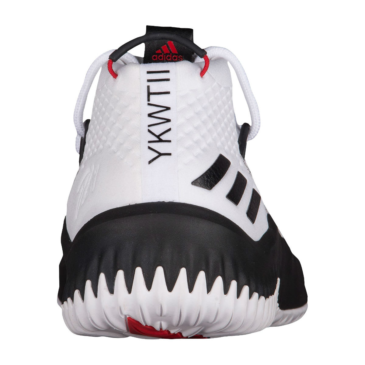 Adidas Dame 4 White Black Red Release Date Heel BY3759