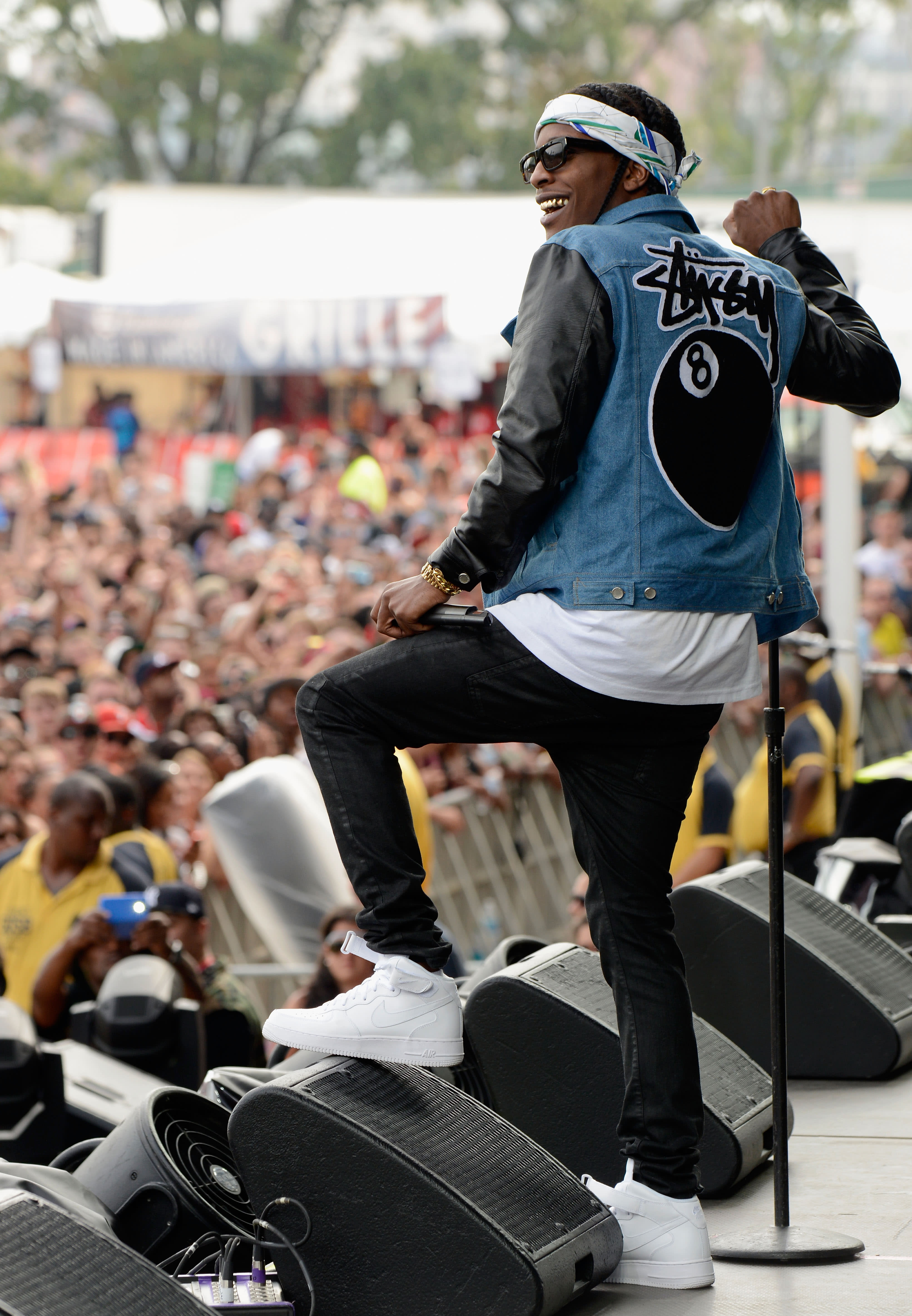 asap rocky wearing air force 1