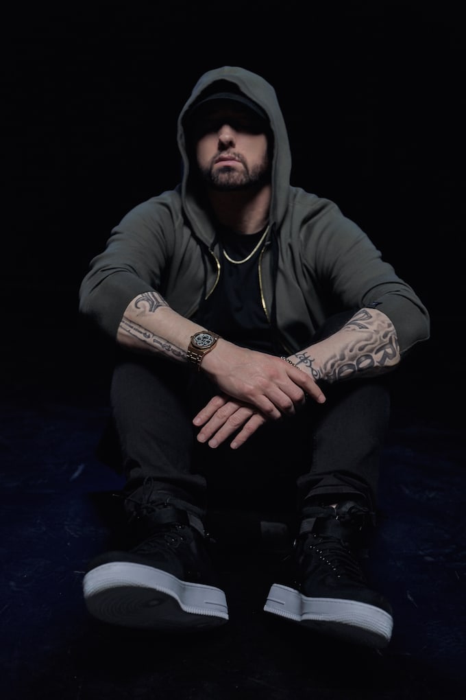 eminem in hoodie