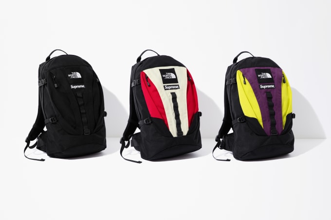 supreme north face backpack black