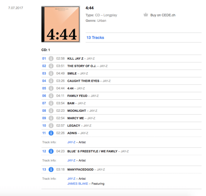 Jay Z S 4 44 3 Bonus Tracks Have Finally Been Revealed Complex