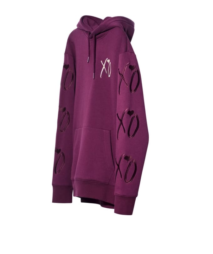 maroon xo hoodie