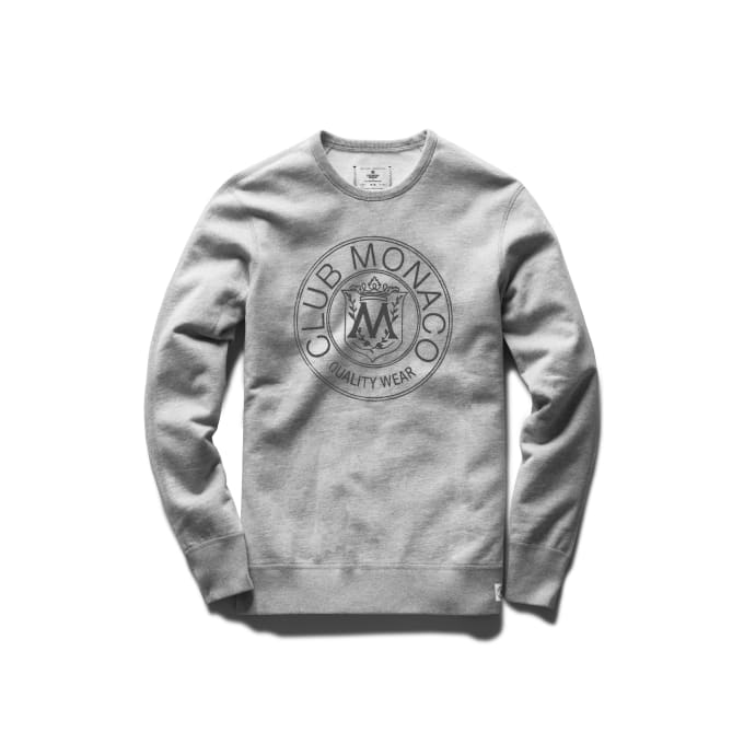 club monaco crest sweatshirt