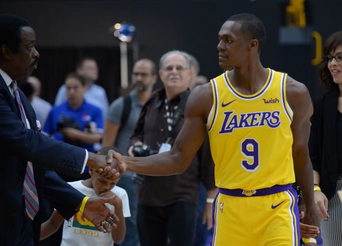 Rajon Rondo Lakers 2018 Media Day