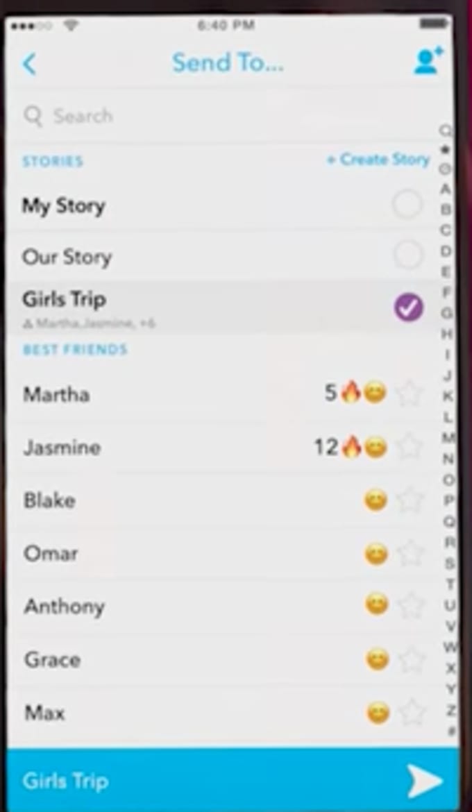 Names For Private Stories On Snapchat