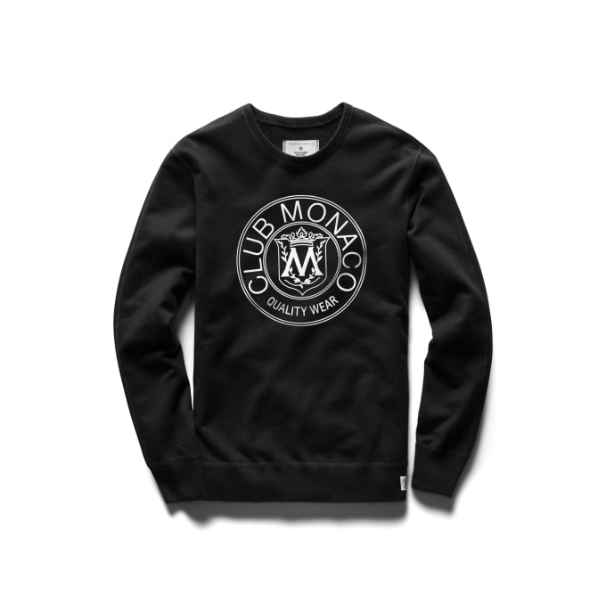 club monaco crest sweatshirt