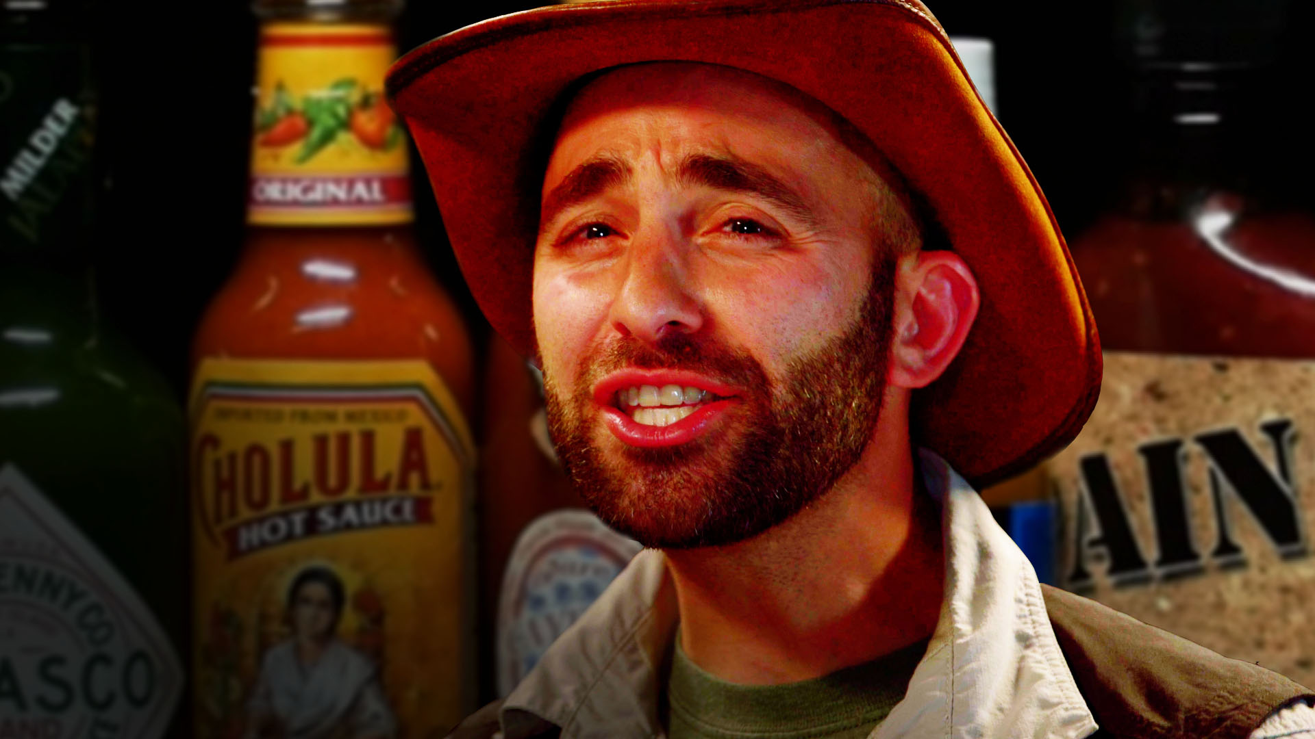 YouTube star Coyote Peterson takes on the Hot Ones challenge with host Sean...