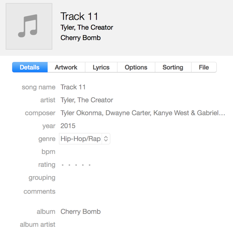 tyler the creator cherry bomb tracklist with features