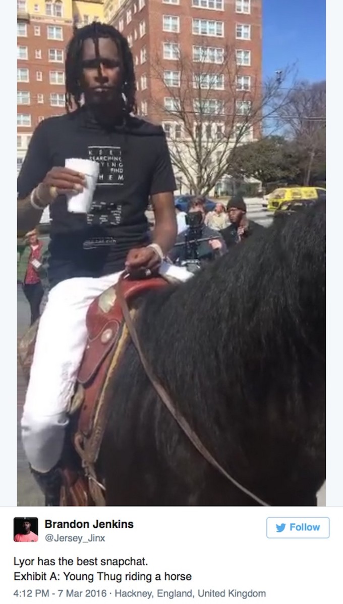 Young Thug Rode A Horse Around Atlanta To Promote His New Tour Complex