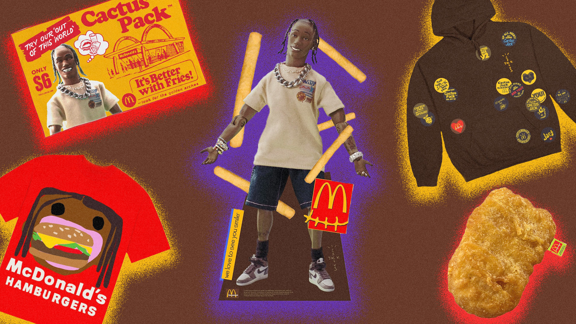 Travis scott cactus jack mcdonald's Clearance