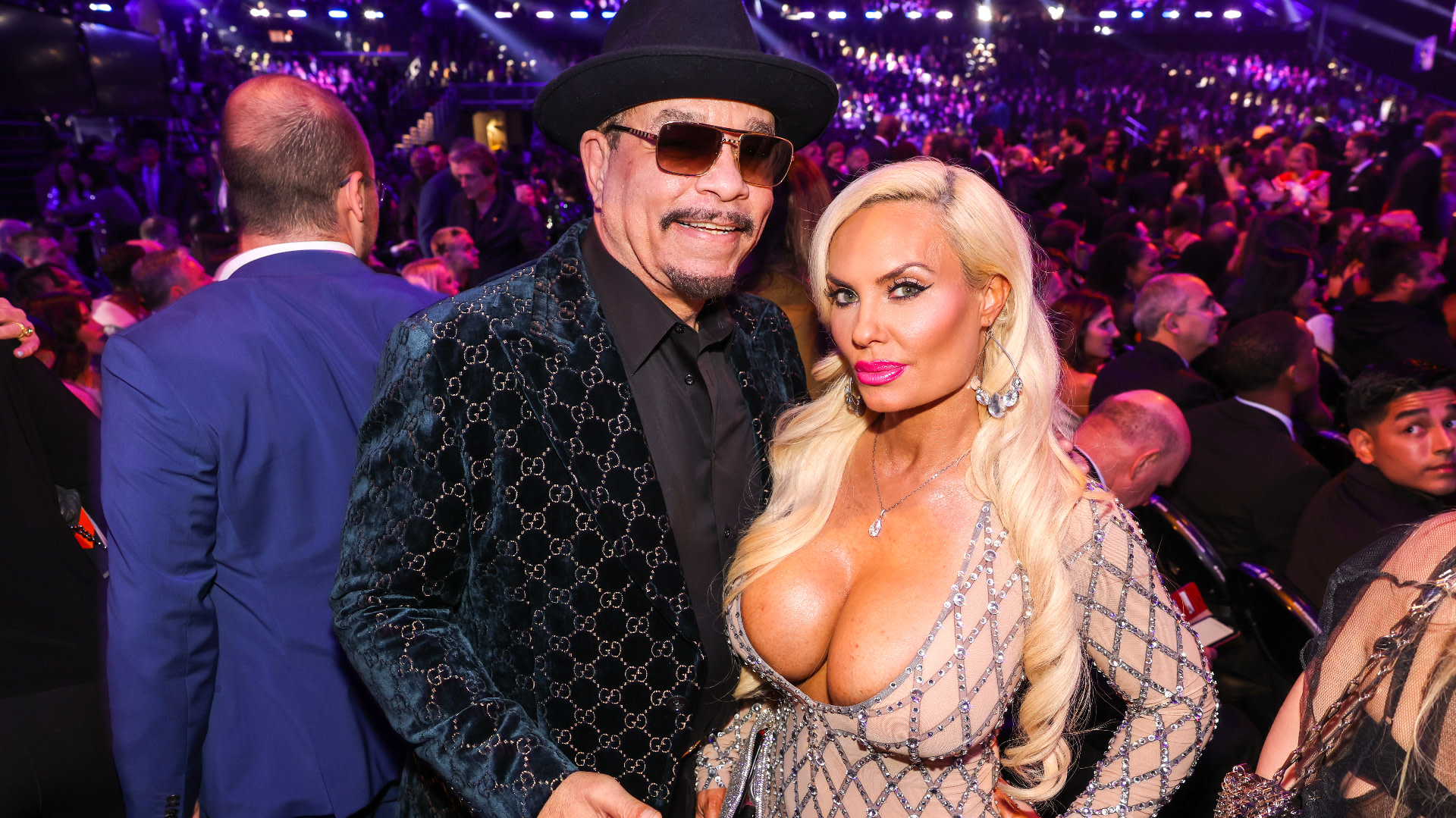 Ice T exudes sexiness with his daring Grammy outfit